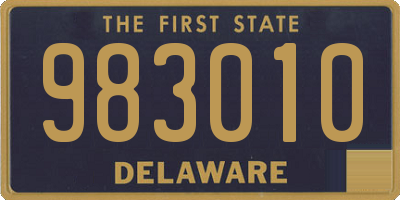 DE license plate 983010