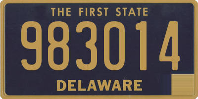 DE license plate 983014