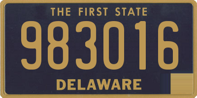 DE license plate 983016