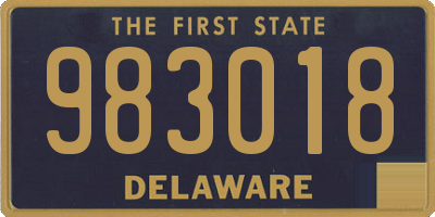 DE license plate 983018