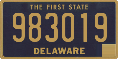 DE license plate 983019