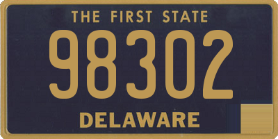 DE license plate 98302