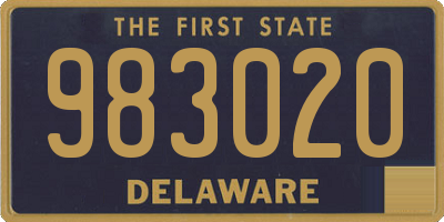 DE license plate 983020