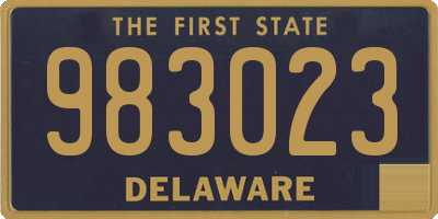 DE license plate 983023