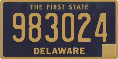 DE license plate 983024