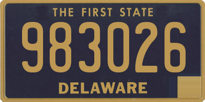 DE license plate 983026