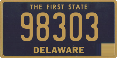 DE license plate 98303