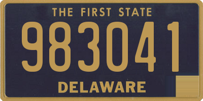 DE license plate 983041