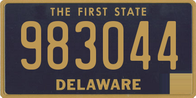 DE license plate 983044