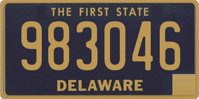 DE license plate 983046