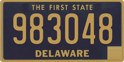 DE license plate 983048