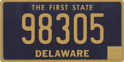 DE license plate 98305