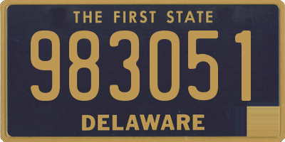 DE license plate 983051