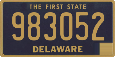 DE license plate 983052