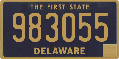 DE license plate 983055