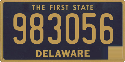 DE license plate 983056