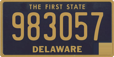 DE license plate 983057