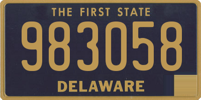 DE license plate 983058