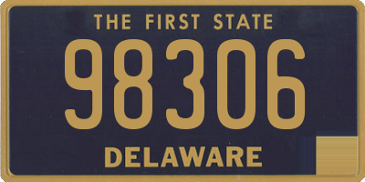 DE license plate 98306