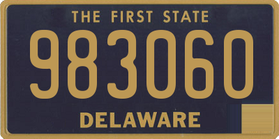 DE license plate 983060