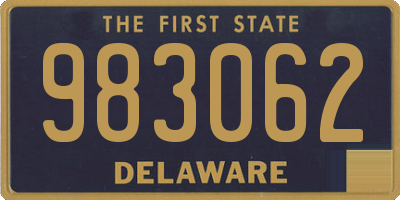 DE license plate 983062