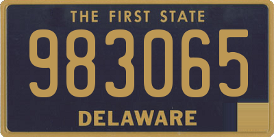 DE license plate 983065