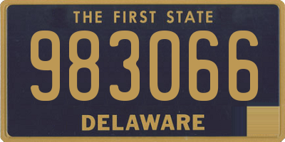 DE license plate 983066