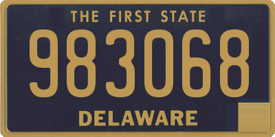 DE license plate 983068