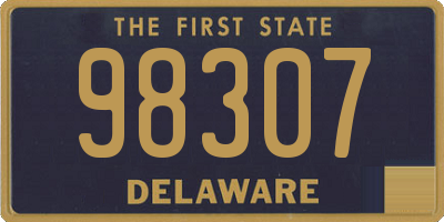 DE license plate 98307