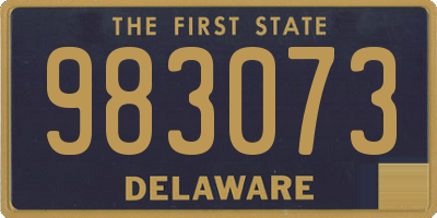 DE license plate 983073