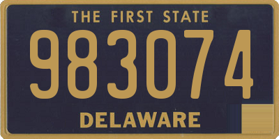 DE license plate 983074