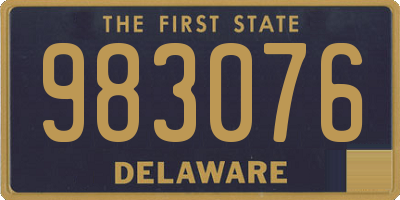 DE license plate 983076