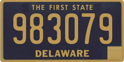 DE license plate 983079