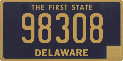 DE license plate 98308