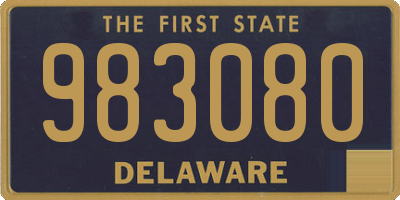 DE license plate 983080