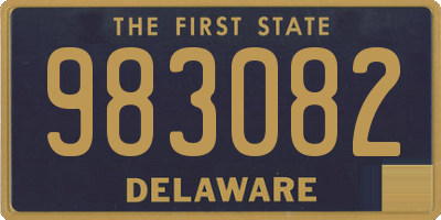 DE license plate 983082