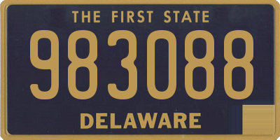 DE license plate 983088