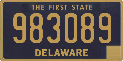 DE license plate 983089