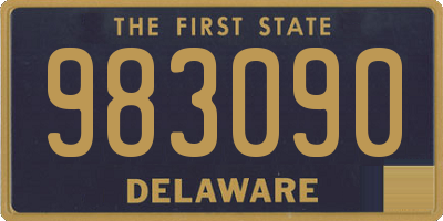 DE license plate 983090