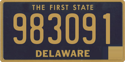 DE license plate 983091