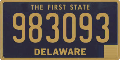 DE license plate 983093