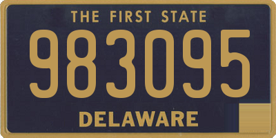 DE license plate 983095