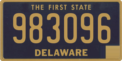 DE license plate 983096