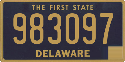 DE license plate 983097