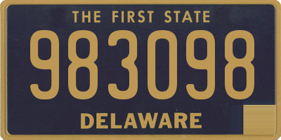 DE license plate 983098