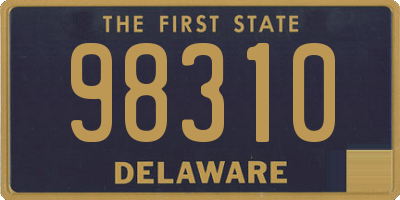 DE license plate 98310