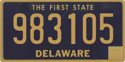 DE license plate 983105