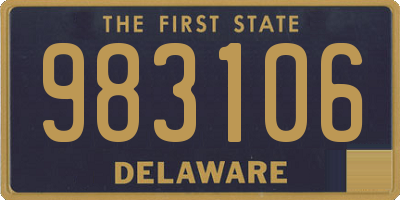 DE license plate 983106