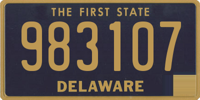 DE license plate 983107