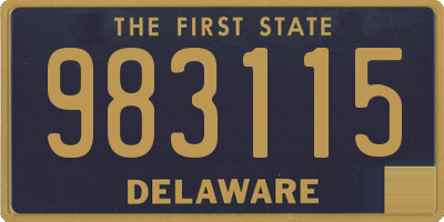 DE license plate 983115